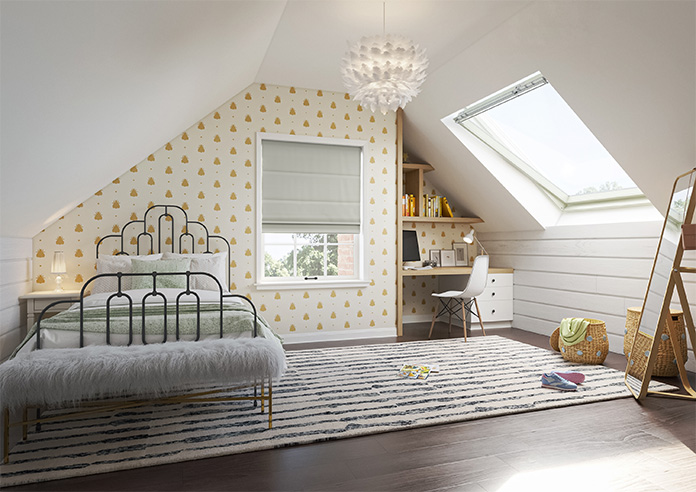 Menton, Mouse Grey - Twist&Fit Roman Blind - Image 6